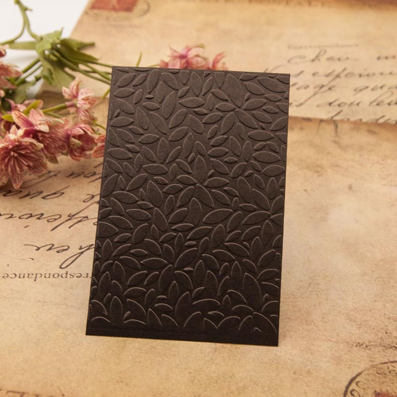 FUGUT 3-D Embossing Folder for Card Making - Plastic Textured Template for DIY Scrapbooking, Paper Crafting and Handmade Art Supplies (3D Leaf Texture 5.8 x 4.1 in) - Image 3